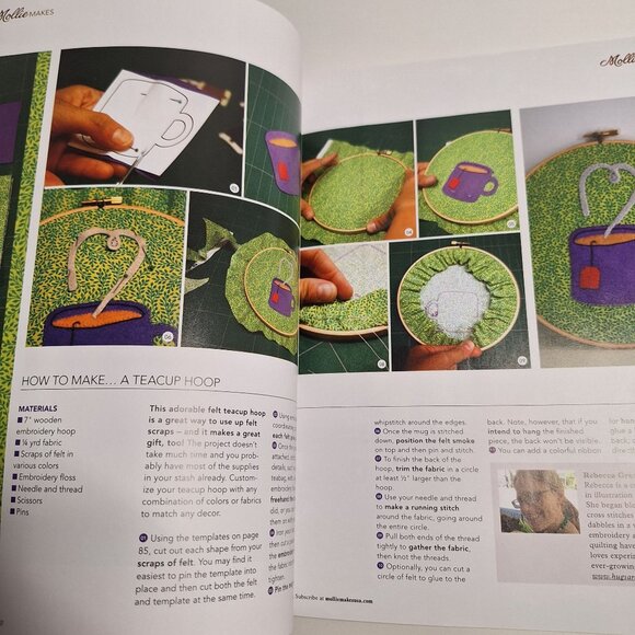 Mollie Makes US Edition Issue 7 December 2014 UK Magazine Winter Maryanne Moodie - Picture 10 of 12